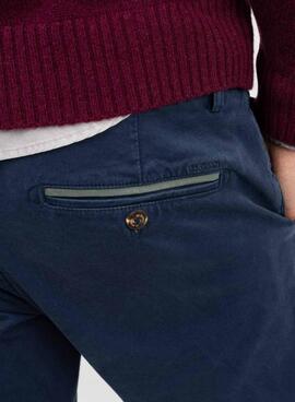 Pantalón chino El Ganso azul marino slim fit para hombre
