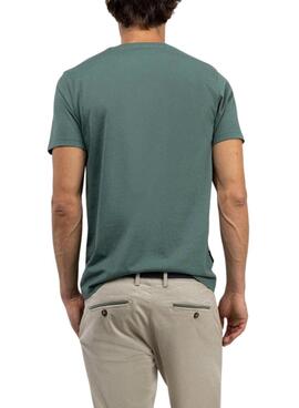 Camiseta El Ganso básica verde para hombre