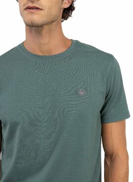 Camiseta El Ganso básica verde para hombre