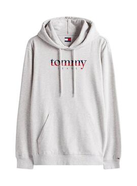 Sudadera Tommy Jeans Hoodie DNA gris para hombre
