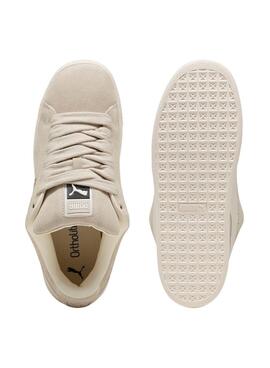 Zapatillas Puma Suede XL beige para mujer