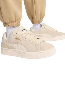 Zapatillas Puma Suede XL beige para mujer