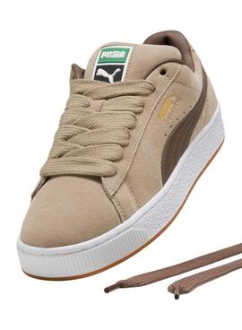 Zapatillas Puma Suede XL beige para hombre