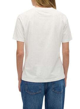 Camiseta Superdry Essential logo blanco para mujer