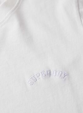 Camiseta Superdry Essential logo blanco para mujer