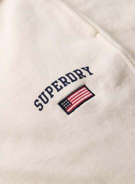 Jogger Superdry Athletic beige para mujer
