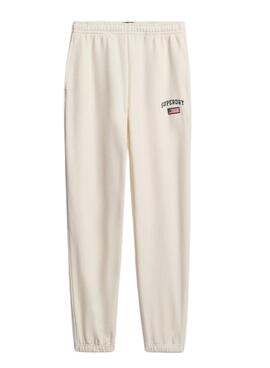 Jogger Superdry Athletic beige para mujer