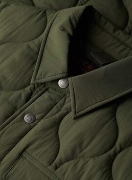 Sobrecamisa Superdry Surplus verde para hombre