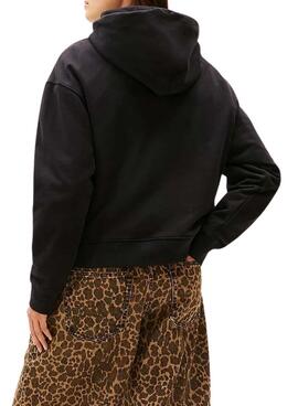 Sudadera Tommy Jeans Western negro para mujer