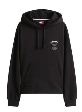 Sudadera Tommy Jeans Western negro para mujer