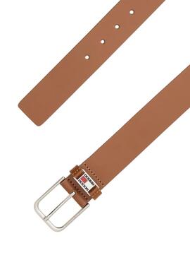 Cinturón Tommy Jeans Scanton marrón para hombre
