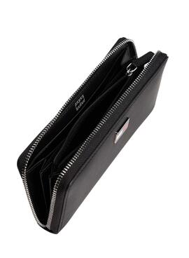 Billetera Tommy Jeans Cool negro para mujer