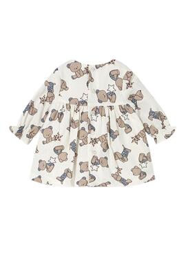 Vestido Mayoral osos estampados para recién nacida