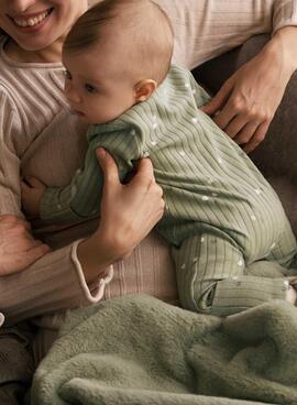 Pijama Mayoral largo pie convertible verde bebé