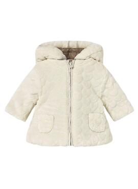 Abrigo Mayoral reversible tostado para bebé