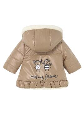 Abrigo Mayoral reversible tostado para bebé