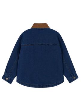 Sobrecamisa Mayoral denim oscuro para niña y niño