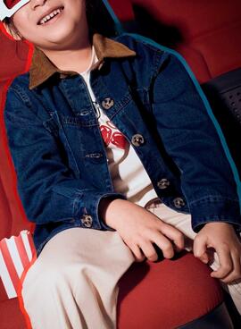 Sobrecamisa Mayoral denim oscuro para niña y niño