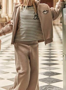 Chándal Mayoral bandas beige para niña