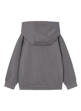 Sudadera Mayoral print relieve gris para niño