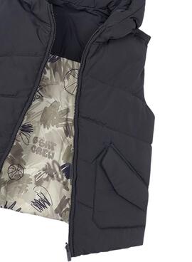 Chaleco Mayoral reversible gris para niño
