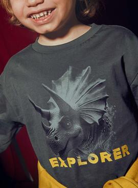 Camiseta Mayoral explorer gris para niño
