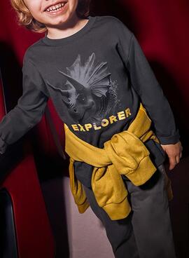 Camiseta Mayoral explorer gris para niño