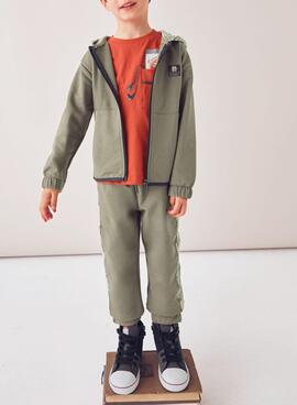 Chándal Mayoral 2 pantalones estampado verde niño