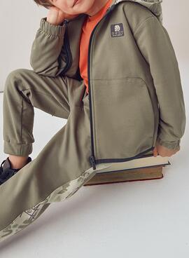 Chándal Mayoral 2 pantalones estampado verde niño