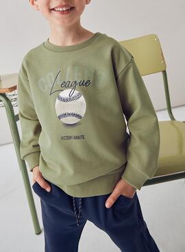 Chándal Mayoral College verde para niño