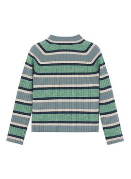 Jersey Mayoral semicisne tricot verde para niña