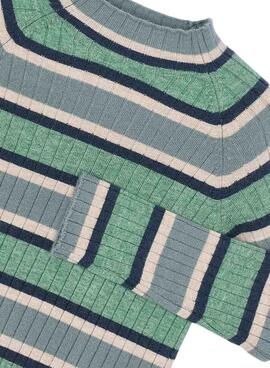 Jersey Mayoral semicisne tricot verde para niña