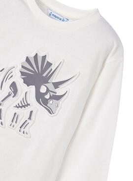 Camiseta Mayoral dinosaurio en relieve para niño