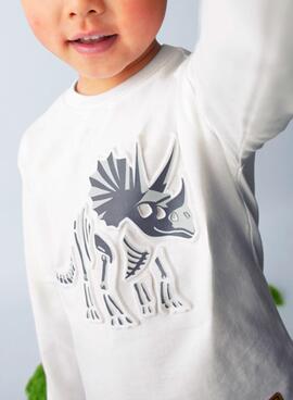 Camiseta Mayoral dinosaurio en relieve para niño