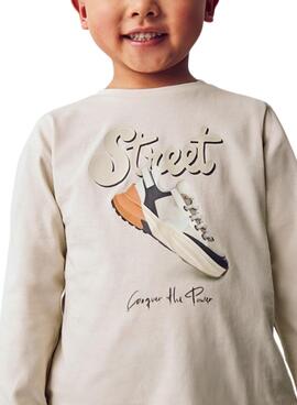 Camiseta Mayoral street beige para niño