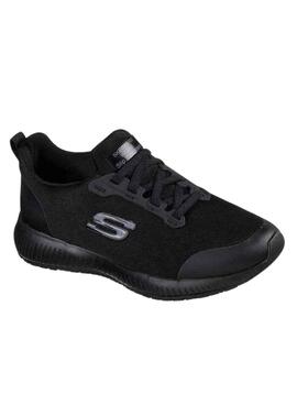 Zapatillas Skechers Squad antideslizantes negro para mujer
