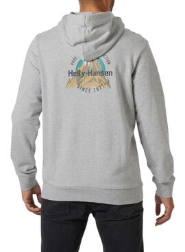 Sudadera Helly Hansen Core Graphic gris para hombre