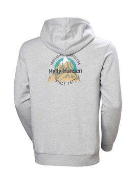 Sudadera Helly Hansen Core Graphic gris para hombre