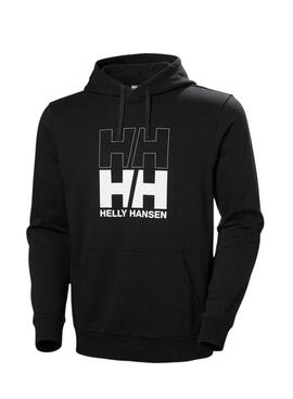 Sudadera Helly Hansen logo negro para hombre