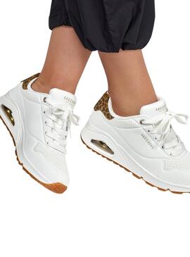 Zapatillas Skechers Uno animal print para mujer