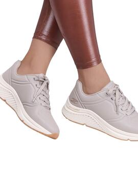 Zapatillas Skechers Arch Bobs gris para mujer