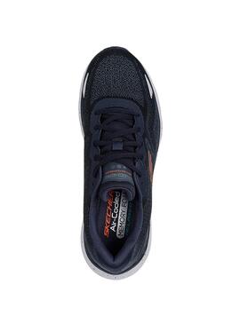 Zapatillas Skechers Edgeride Waterproof azul para hombre