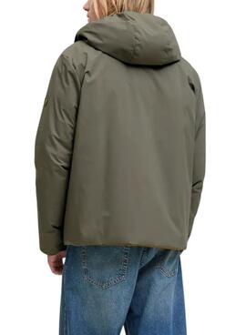 Cazadora Jack and Jones Brook reversible verde para hombre