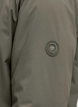 Cazadora Jack and Jones Brook reversible verde para hombre
