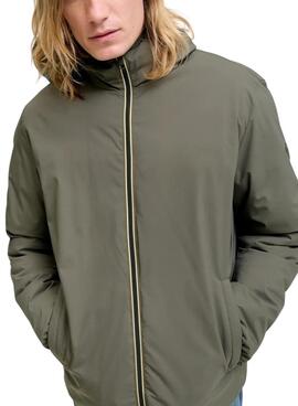 Cazadora Jack and Jones Brook reversible verde para hombre