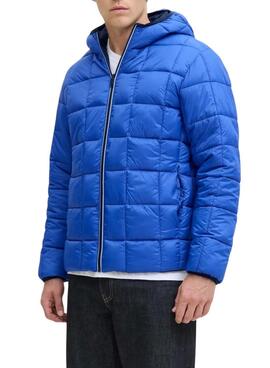 Cazadora Jack and Jones Brook reversible azul para hombre