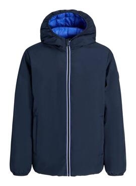 Cazadora Jack and Jones Brook reversible azul para hombre