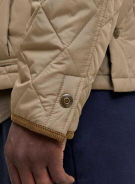 Cazadora Jack and Jones Blubryan beige para hombre