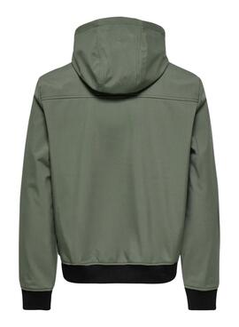 Cazadora Only and Sons Bowie verde para hombre