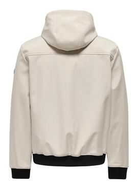 Cazadora Only and Sons Bowie beige para hombre